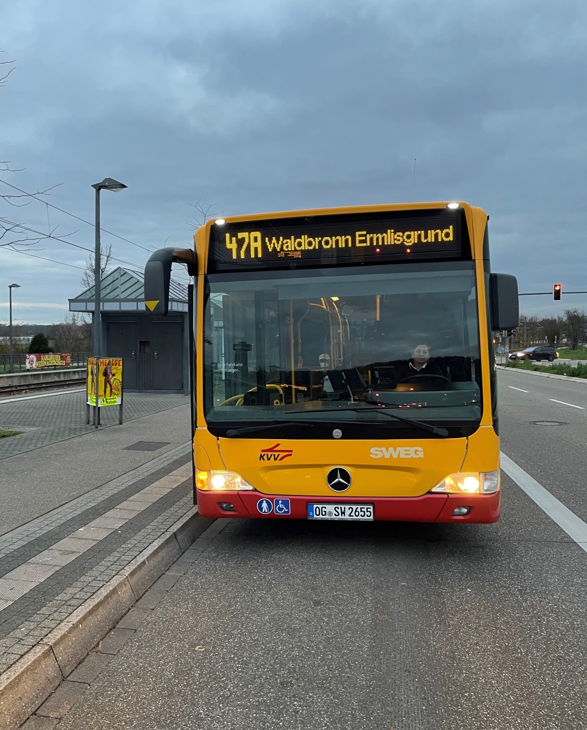 Bus 47A nach Waldbronn