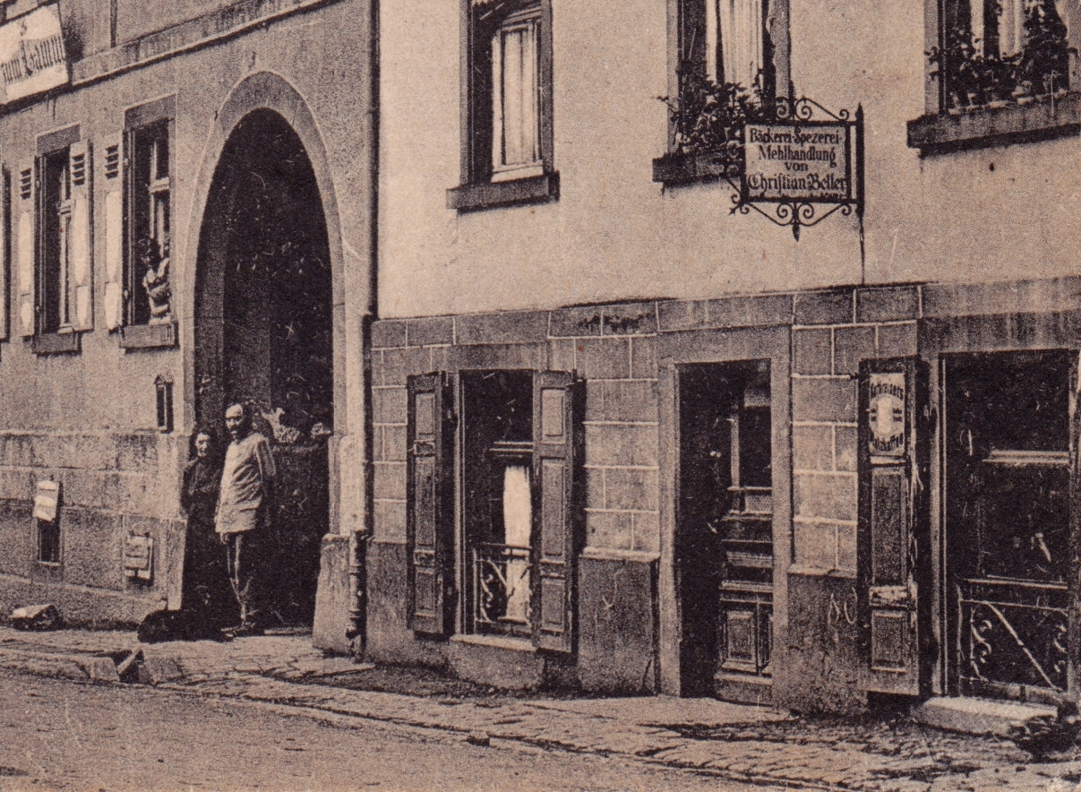 Bäckerei Christian Beller Grünwettersbach um 1930