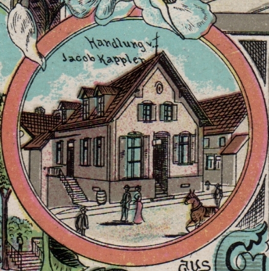 Jakob Kappler Bäckerei und Kolonialwarenhandlung um 1900
